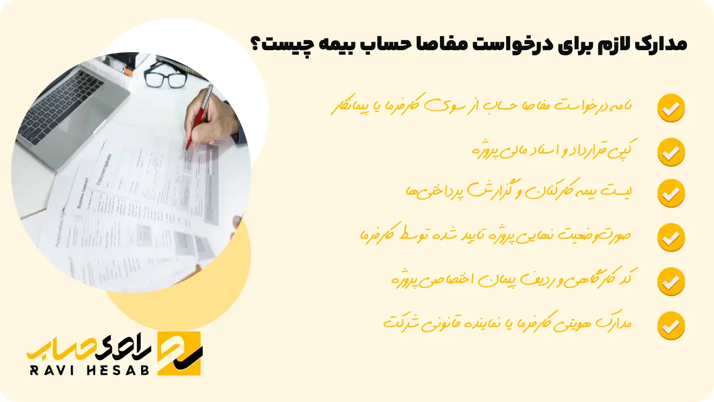 مدارک لازم برای درخواست مفاصا حساب بیمه چیست؟